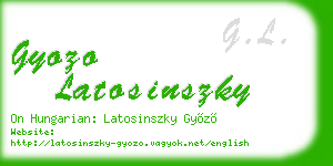 gyozo latosinszky business card